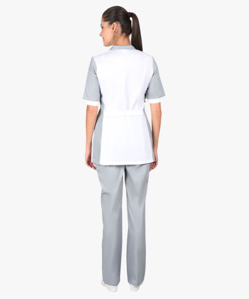 Костюм СИРИУС-ИОНА женский белый с серым