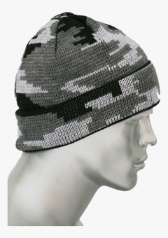 Шапка двойная КМФ серая