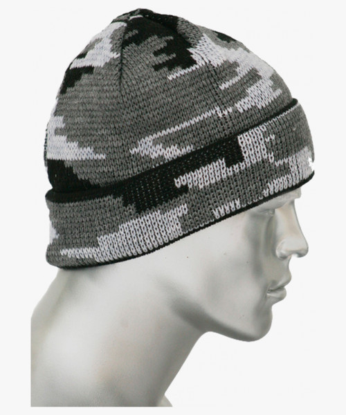 Шапка двойная КМФ серая