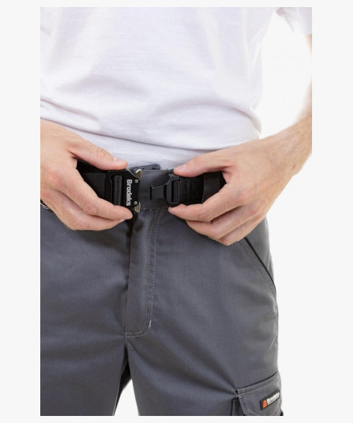 Ремень Brodeks KM102 + стрейч, цвет чёрный, длина 117 см