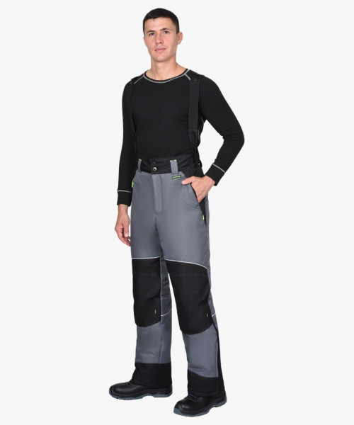 Костюм СИРИУС-АРКТИКА зимний, куртка дл., брюки, средне-серый с черным