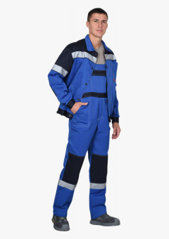 Костюм СИРИУС-ЛЕГИОНЕР куртка кор., п/к, васильковый с синим и СОП