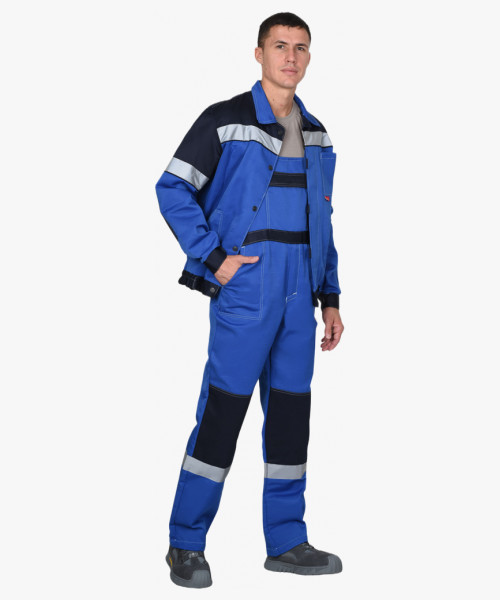 Костюм СИРИУС-ЛЕГИОНЕР куртка кор., п/к, васильковый с синим и СОП