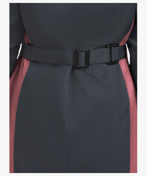 Халат женский ProfLineSpecialist (тк. Смесовая, 240), серый/розовый