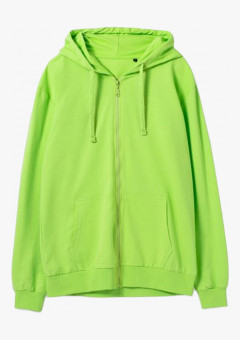 Толстовка на молнии с капюшоном Siverga 2.0, зеленое яблоко