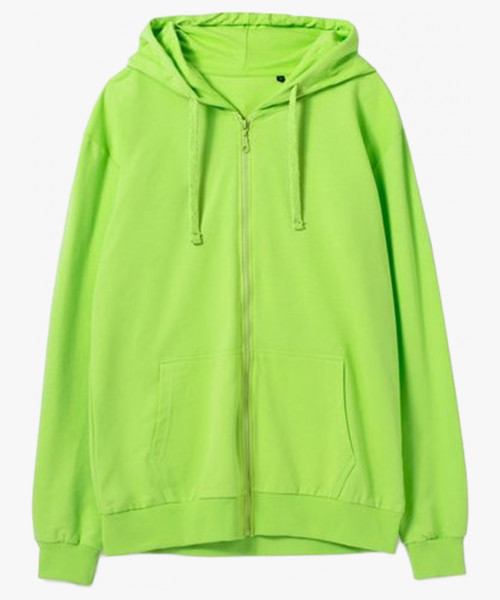 Толстовка на молнии с капюшоном Siverga 2.0, зеленое яблоко