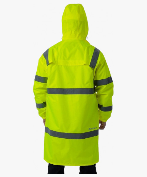 Плащ-дождевик сигнальный Brodeks KS252, цвет жёлтый