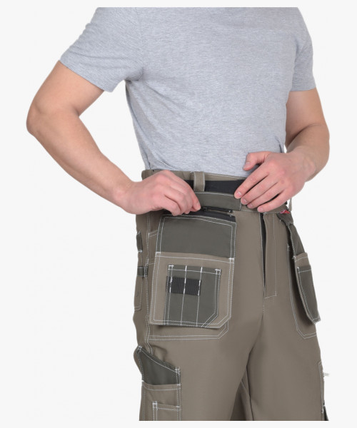 Брюки СИРИУС-ТОКИО т. песочный с хаки 100% х/б пл. 265 г/кв.м