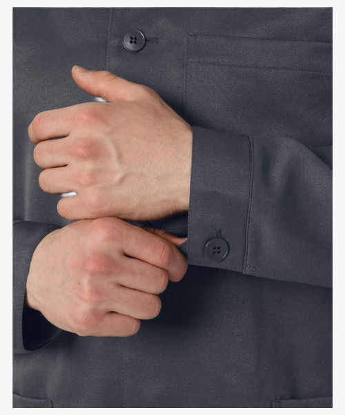 Халат Лигор (тк.Смесовая,210), т.серый/красный