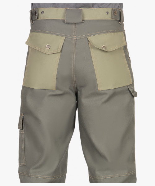 Костюм СИРИУС-ВЕСТ-ВОРК куртка дл., брюки т.оливковый со св.оливковым пл. 275 г/кв.м