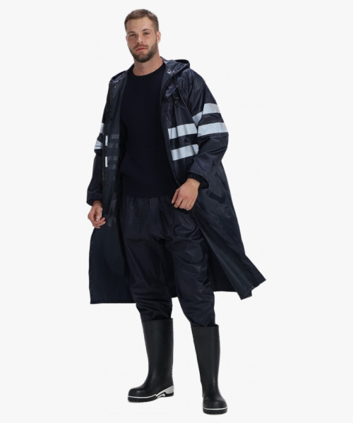 Плащ влагозащитный ProfLineSpecialist СОП (ПВХ,210), т.синий