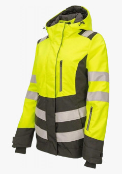 Куртка сигнальная женская зимняя Brodeks KW230, цвет жёлтый, чёрный