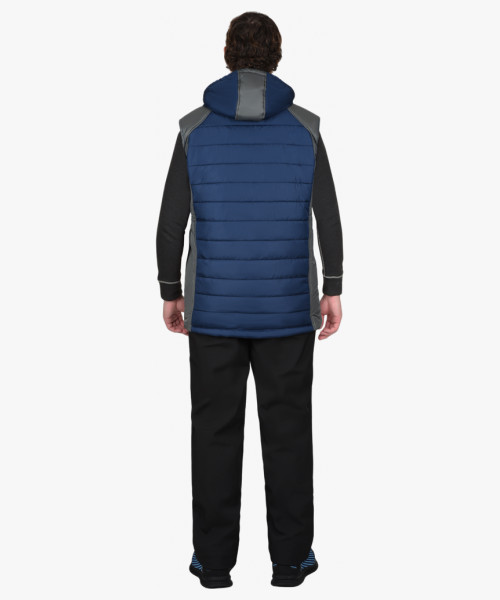 Жилет СИРИУС-УРБАН синий с серым