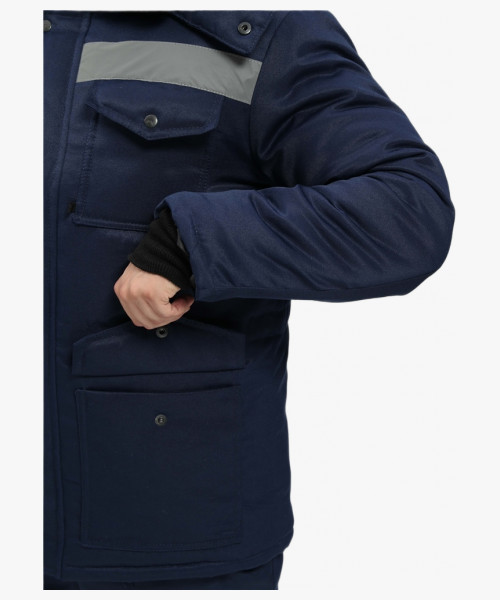 Костюм зимний Мастер-Ультра (тк.Смесовая,210) п/к, т.синий