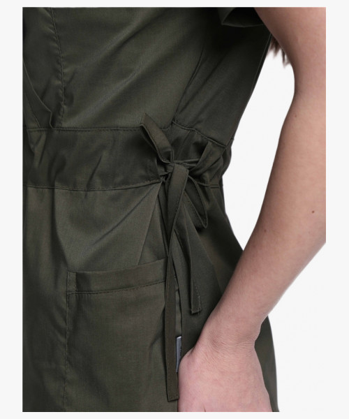 Костюм женский хирургический Модерн-004 (тк.Стрейч,120) MedLine, хаки