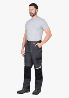 Брюки СИРИУС-ФАВОРИТ-МЕГА серый с черным