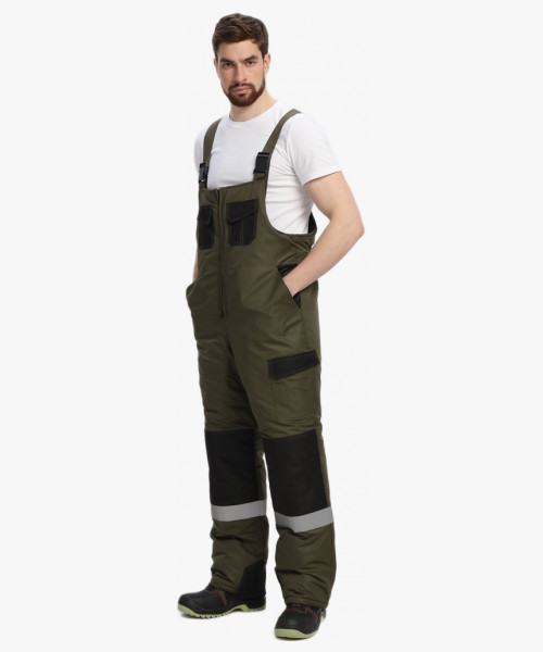 Костюм зимний Вектрон-2 СОП (тк.Таслан,135) п/к, хаки/черный