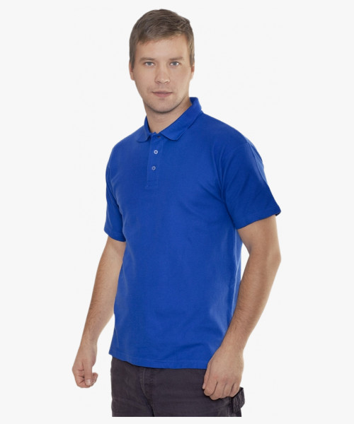 Рубашка-Поло NEW (тк.Трикотаж), васильковый