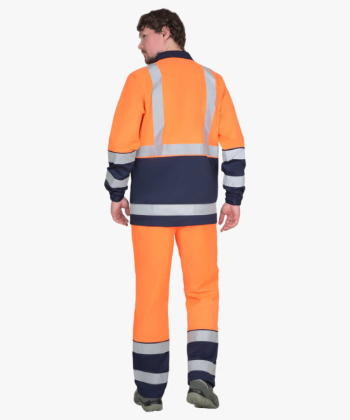 Куртка СИРИУС-ТЕРМИНАЛ-3-РОСС оранжевая с тёмно-синим