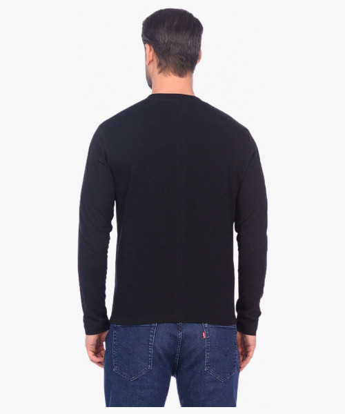 Футболка длинные рукава черная 160г/м2