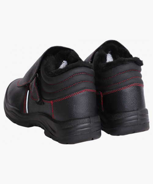 Ботинки СВАРЩИК-СИРИУС, кожа, ПКП, иск. мех, ПУ-Нитрил