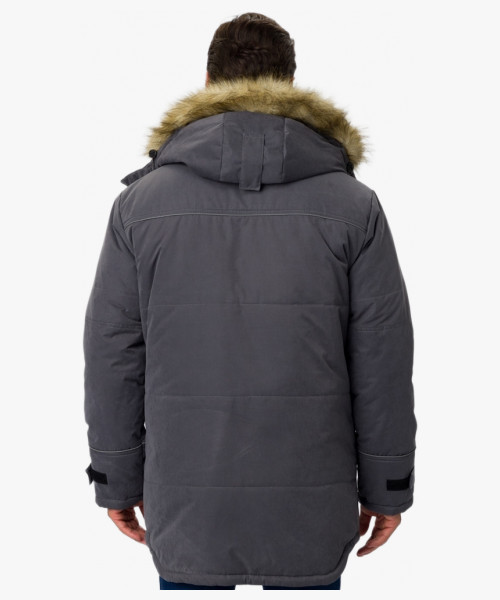 Куртка зимняя Аляска-Люкс (тк.Карелия), серый