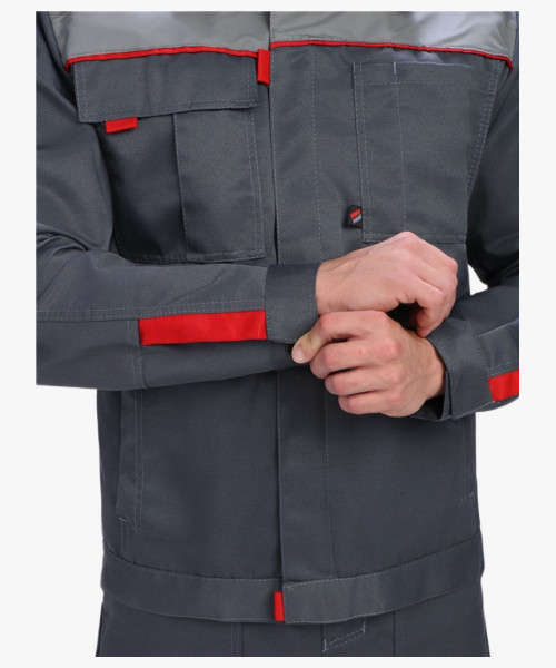 Костюм Флофт-2 СОП (тк.Смесовая,210) п/к, т.серый/серый