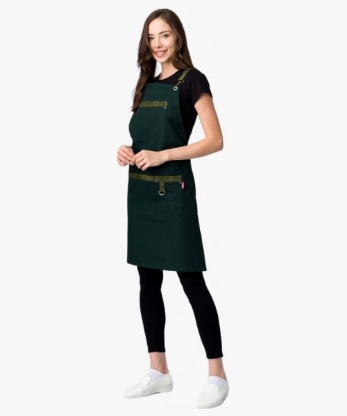 Фартук с грудкой универсальный Прага (тк.Форвард,210), хаки (023)