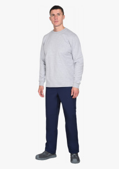 Толстовка меланж серый (футер 240 г/м2) (х40)