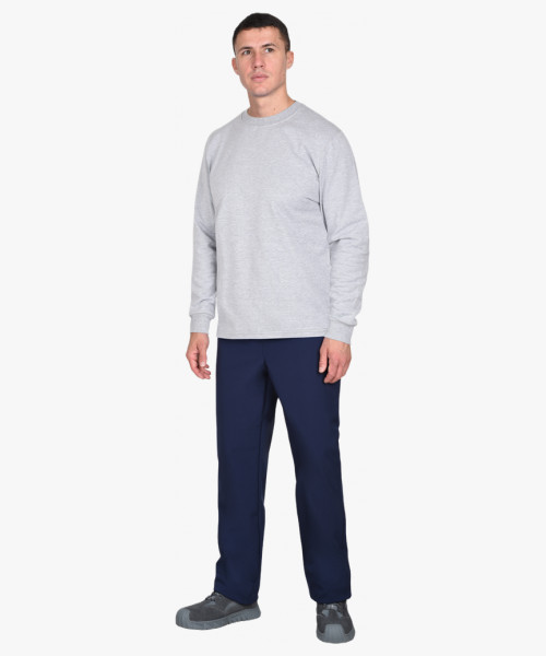 Толстовка меланж серый (футер 240 г/м2) (х40)