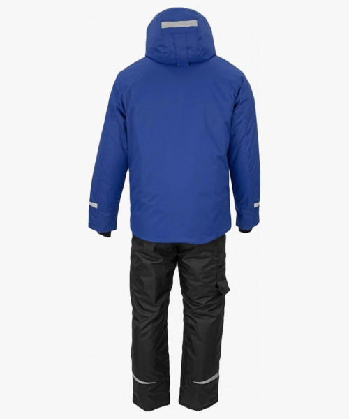 Костюм рабочий зимний Brodeks KW603, куртка, брюки, цвет синий, чёрный