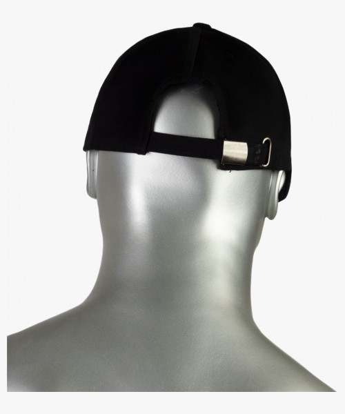 Кепка-бейсболка черная пл.190 гр/м2 (пакет по 25 шт.,в упаковке 200 шт.)