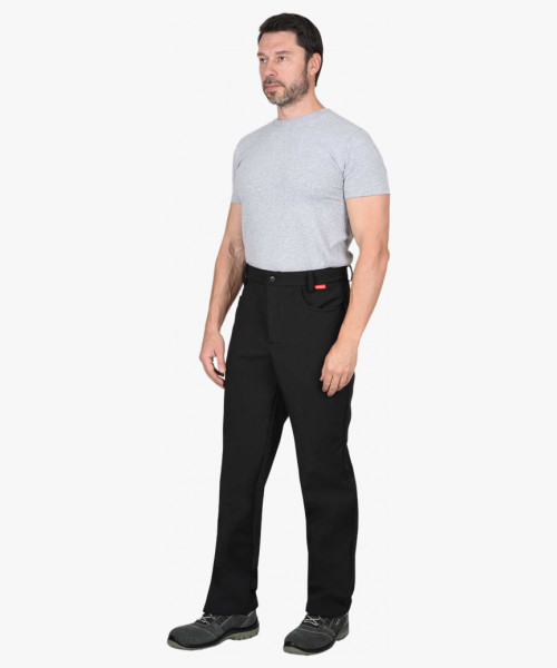 Брюки СИРИУС-АЗОВ черный софтшелл пл 350 г/кв.м