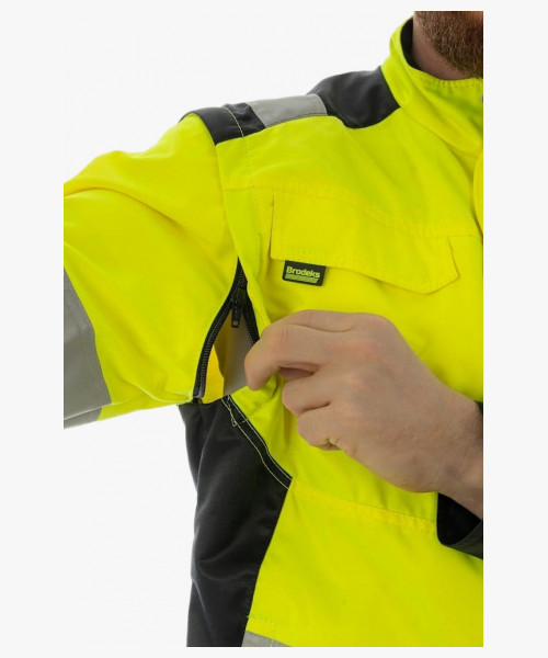 Куртка сигнальная Brodeks KS225, цвет жёлтый, чёрный
