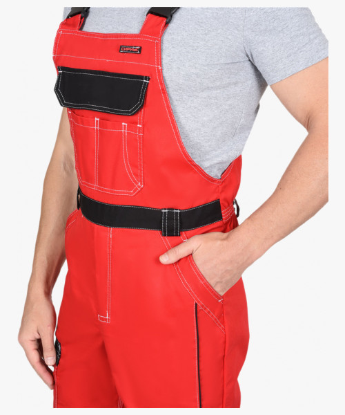 Полукомбинезон СИРИУС-ПРЕСТИЖ красный с чёрным