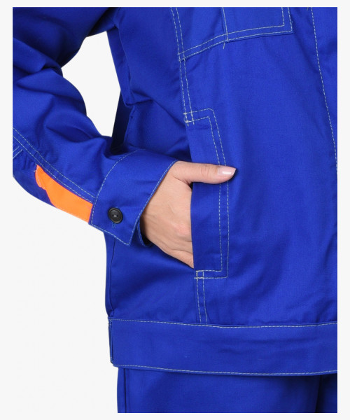 Костюм СИРИУС-ФАВОРИТ куртка, брюки васильковый со св.серым