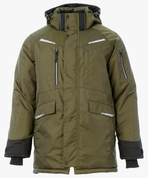 Куртка-парка зимняя мужская Brodeks KW215, цвет хаки