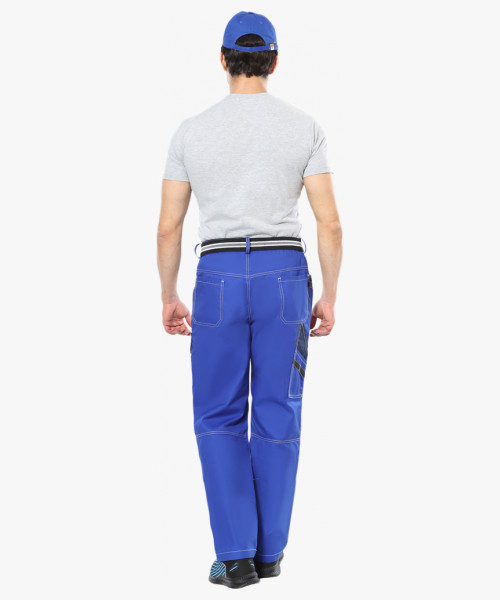 Брюки СИРИУС-ПРЕСТИЖ мужские летние васильковые с синим