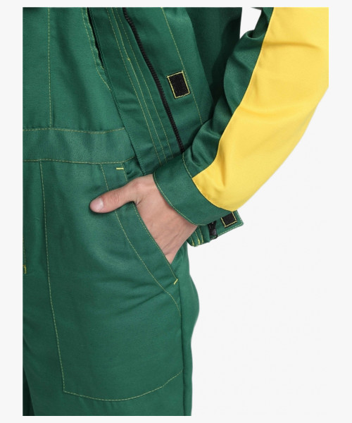 Костюм Сфера NEW (тк.Смесовая,210) п/к, зеленый/желтый