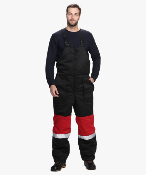 Костюм зимний Нордхард-2 СОП (тк.Смесовая,250) п/к, черный/красный