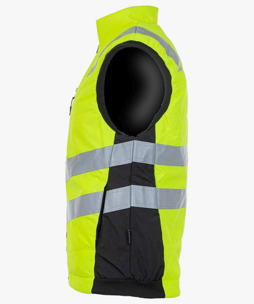 Жилет сигнальный утеплённый Brodeks KW111, цвет жёлтый, чёрный