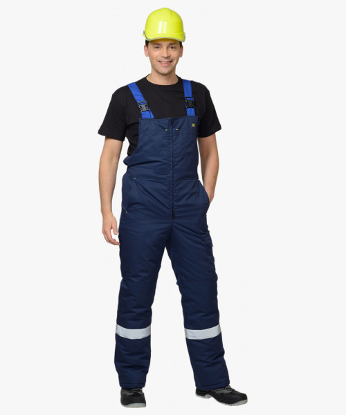 Костюм СИРИУС-БОСТОН куртка, п/к т.синий с васильковой и чёрной отд.