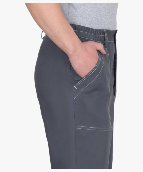 Брюки из антиэлектростатической ткани серые пл. 260 г/кв.м МВО