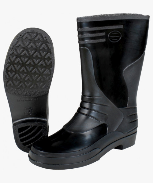 Сапоги женские ПВХ, черный (арт. м.102)