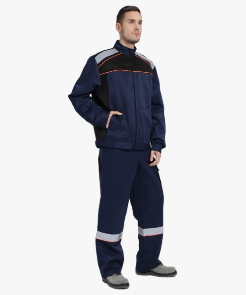 Костюм Практичный-2 СОП CH (тк.Смесовая,210) п/к, т.синий/черный