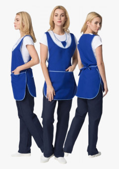 Фартук-сарафан Иней (тк.Габардин), синий