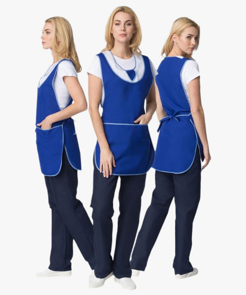 Фартук-сарафан Иней (тк.Габардин), синий