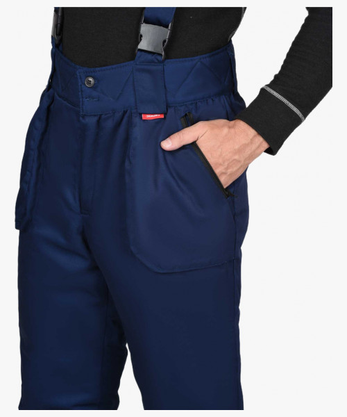 Костюм СИРИУС-ФАВОРИТ зимний: куртка, брюки т.синий со ср.серым