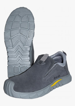 Полуботинки на резинке УНИВЕРСАЛ НИТРО, замша (серые), ПКП, Нитрил