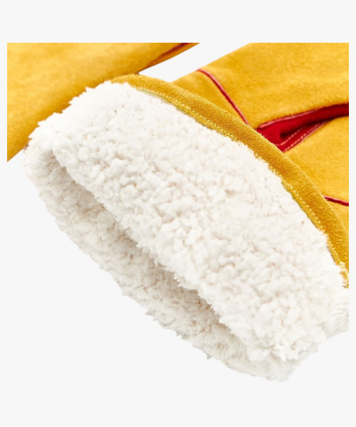 Перчатки спилковые утепленные термозащитные ProfLineLeader